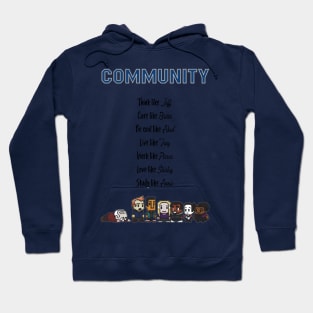 To be like Community · TV show cyan Hoodie